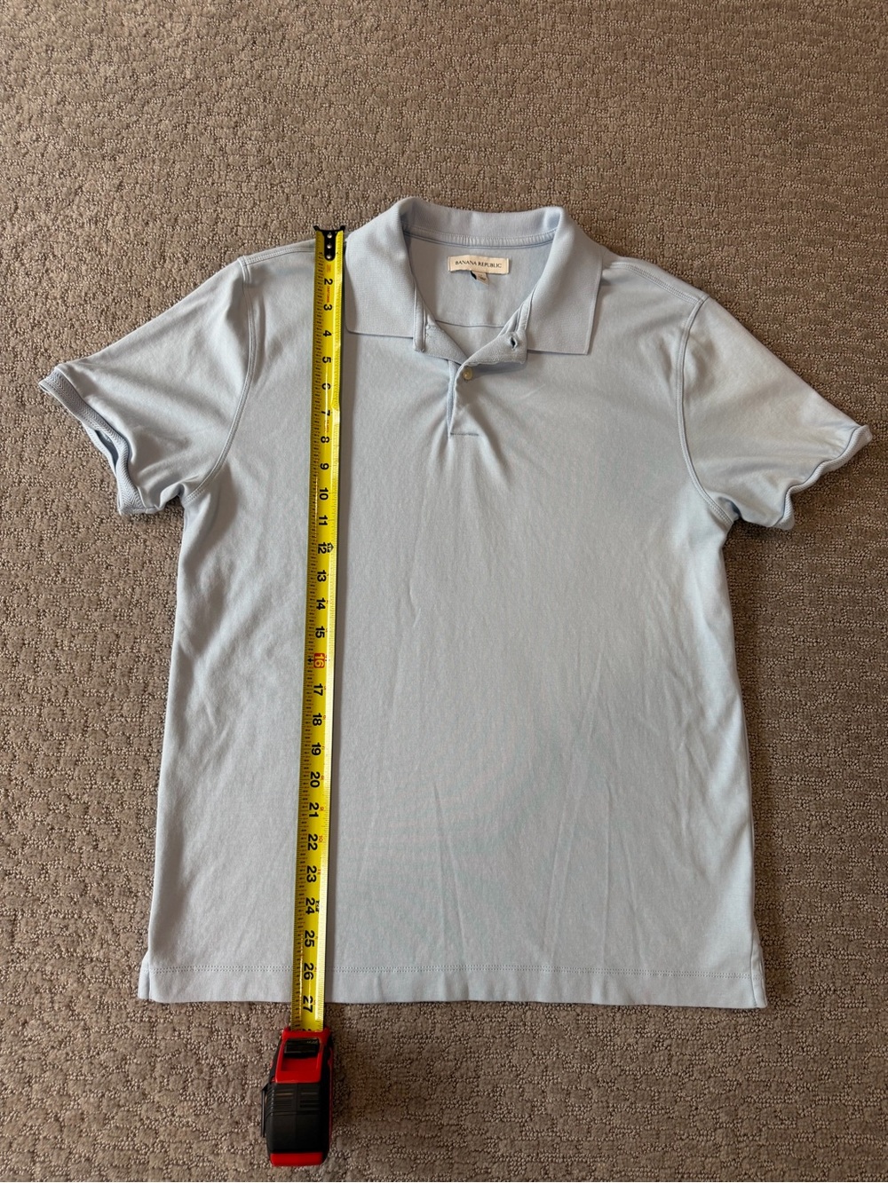 Banana Republic Light Blue Polo Shirt - Short Sleeve Men’s